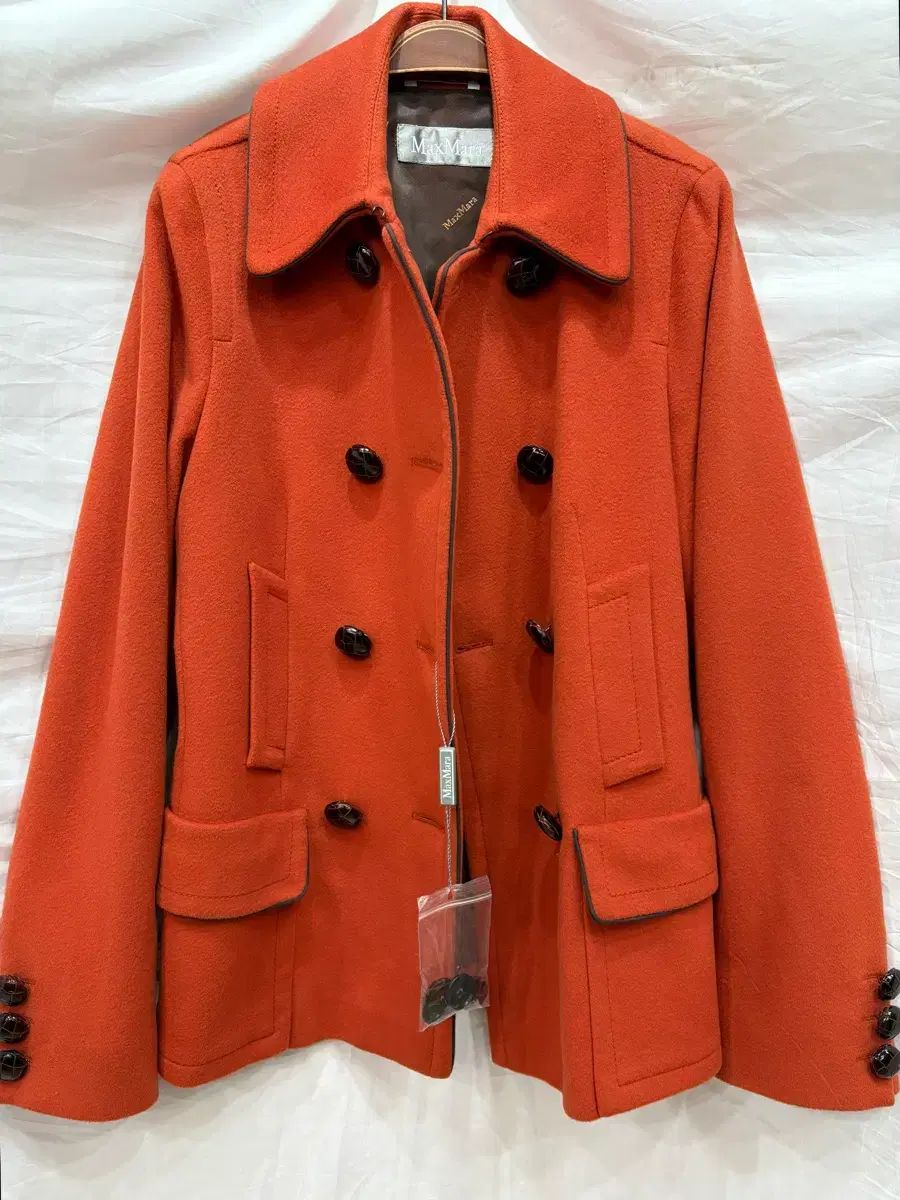 MAX MARA マックスマーラ オレンジ色 ハーフコート