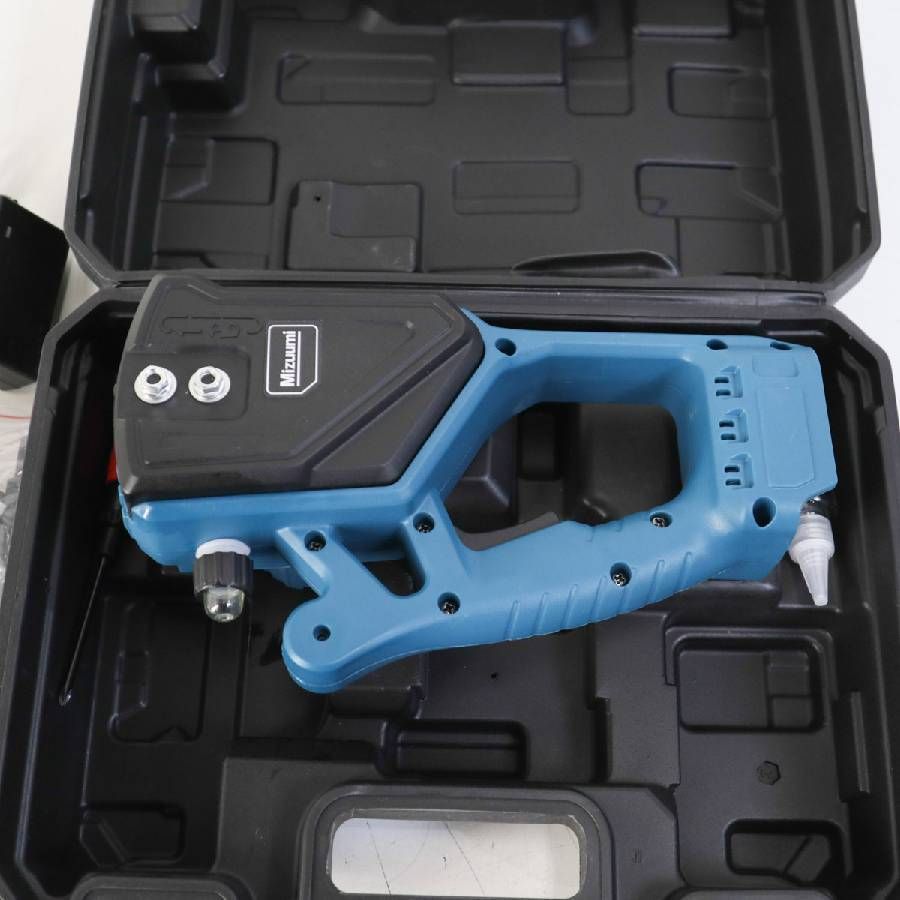 Mizuumi 12インチ チェンソー チェーンソー 21 V 充電式 ブラシレス 電鋸 コードレス 切断径350 mm給油 バッテリー充電器付き 310 01