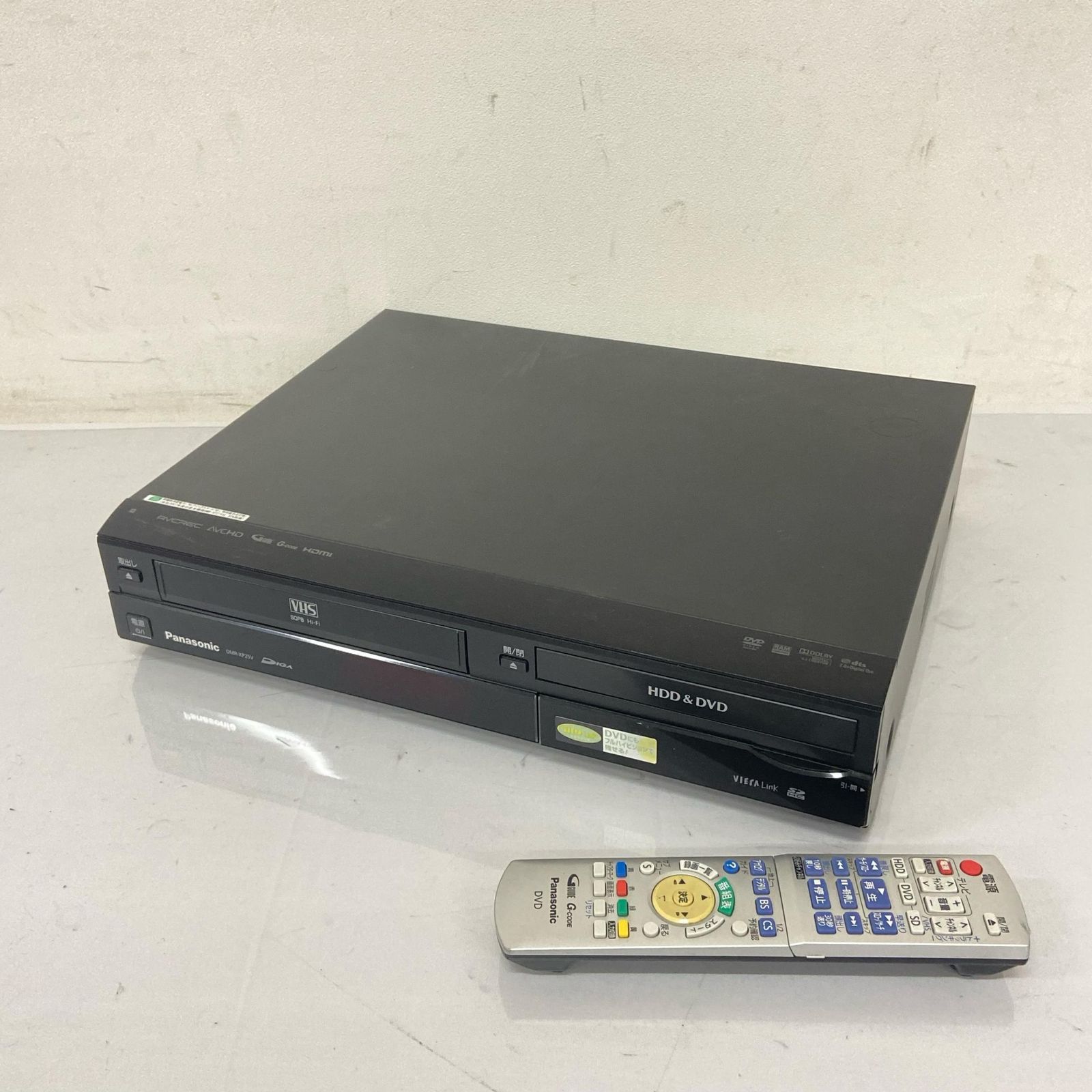 Panasonic パナソニック DVDレコーダー DMR XP 25 V レコーダー ブラック