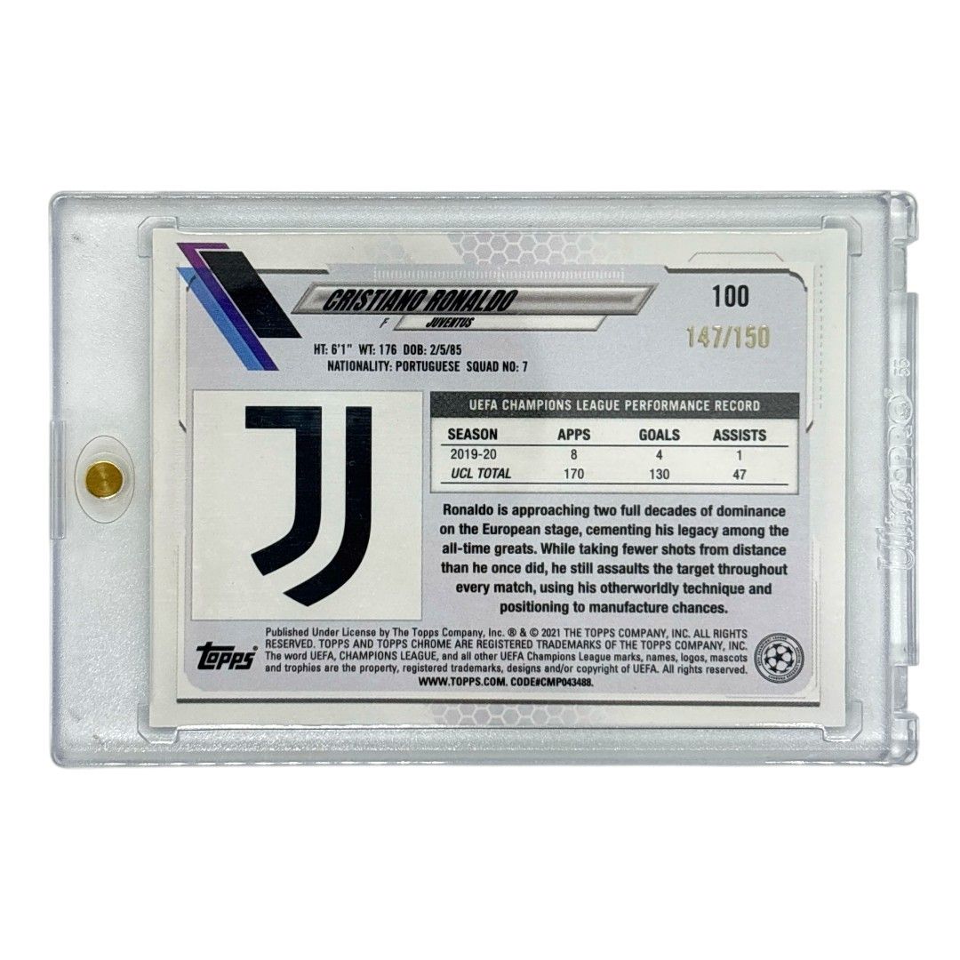 TOPPS サッカーカード CHROME RONALDO 150 100 IT 1