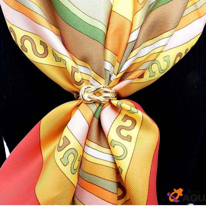 HERMES エルメス アタメ スカーフリング 真鍮 ゴールド スカーフ留め