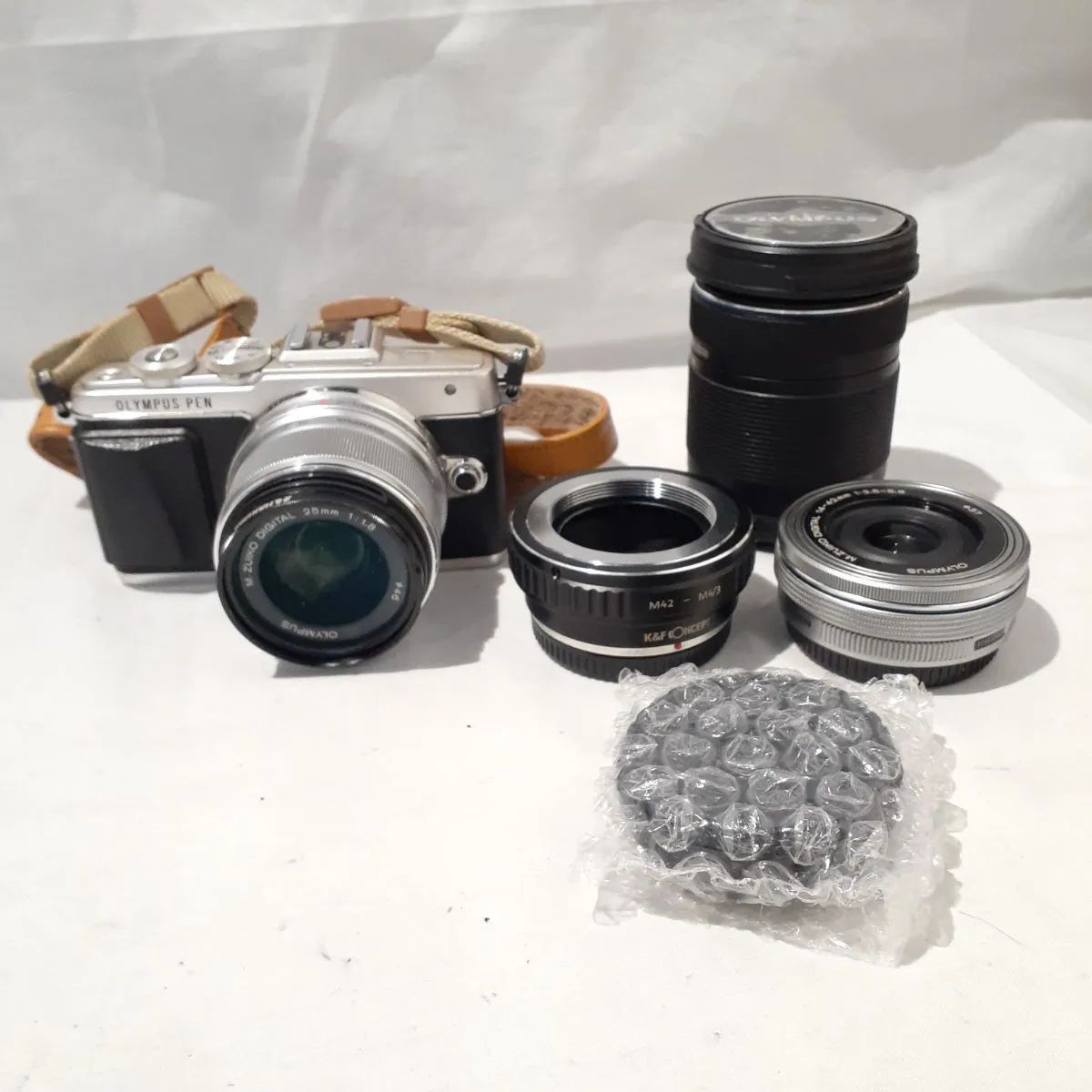 OLYMPUS オリンパス ミラーレス一眼デジタルカメラ PEN Lite E-PL 7 小傷 目へこみ有 起動 済 画像を見て判断して下さい レンズ埃有 A 11061 S