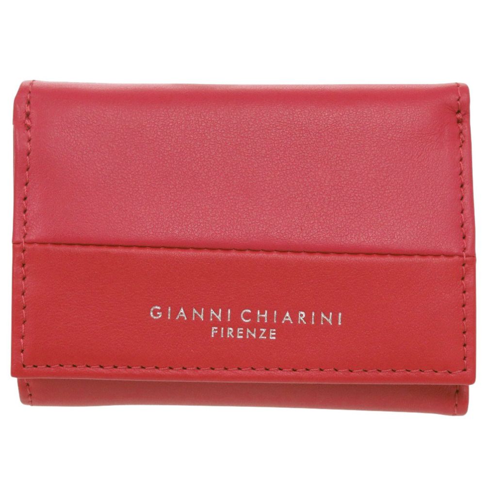 ジャンニ キアリーニ コンパクトウォレット レザー レッド 三つ折り財布 赤 0690 GIANNI CHIARINI