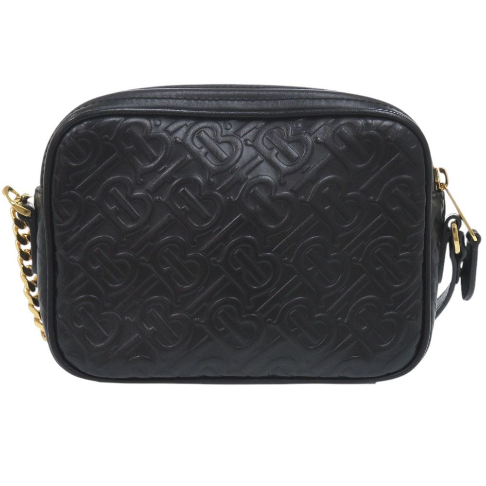 バーバリー カメラバッグ TBモノグラム 8015241 レザー ブラック ショルダーバッグ 黒 0552 BURBERRY