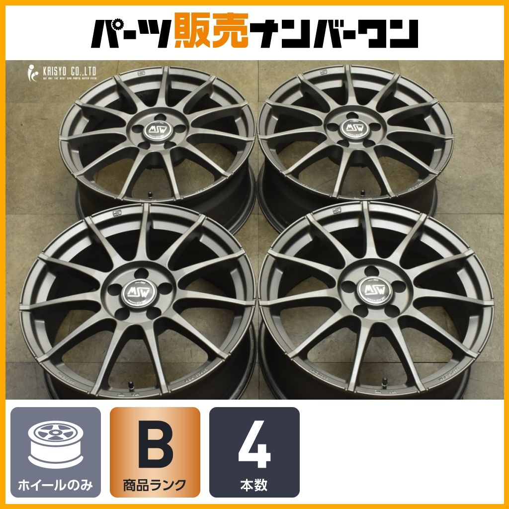 程度良好 OZ MSW 85 18 in 8 J 40 PCD 112 ハブ径57 1 mm アウディ A 3 フォルクスワーゲン ゴルフ パサート シロッコ アルテオン 4本