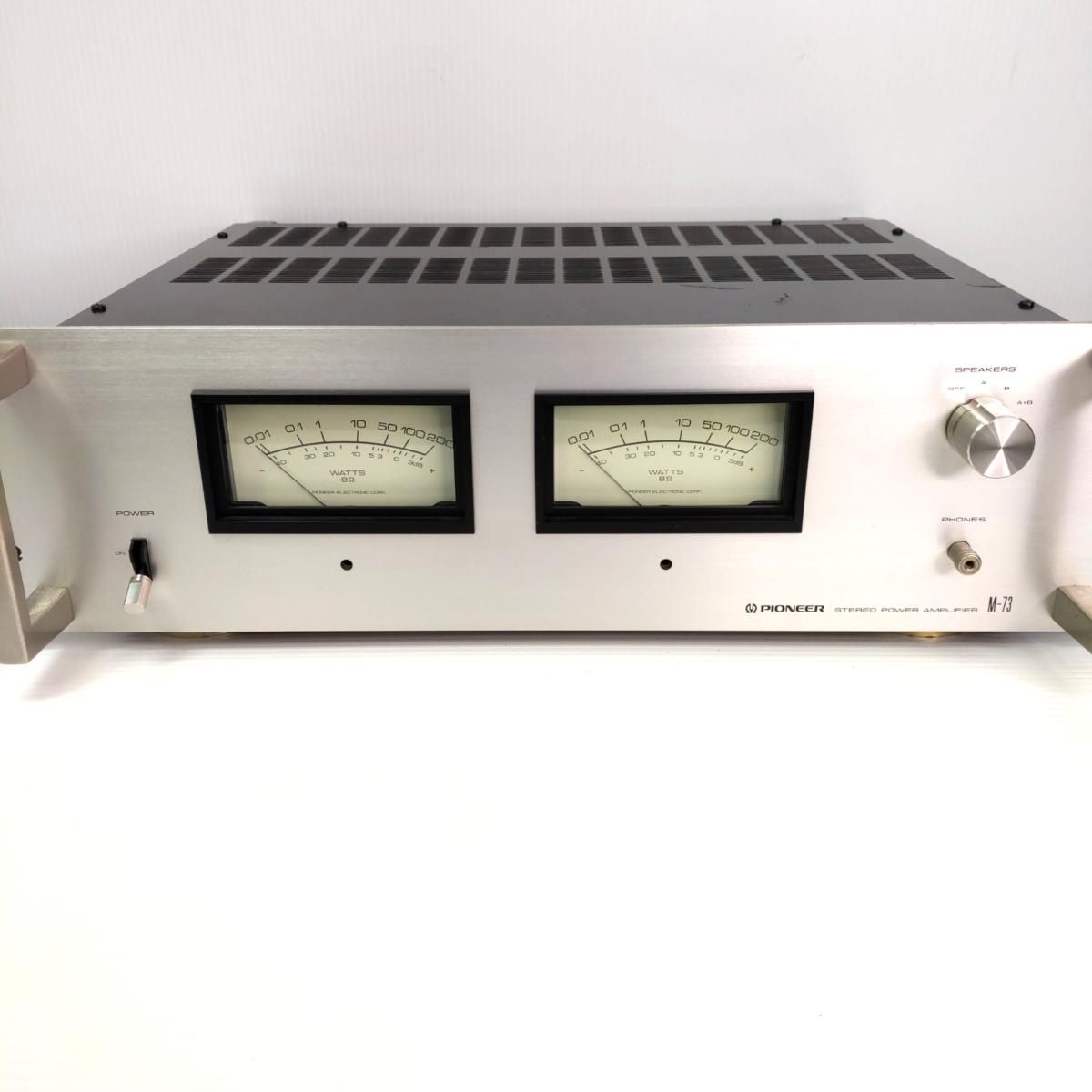 中古品】Pioneer パイオニア ステレオパワーアンプ M-73〇YR-54304〇