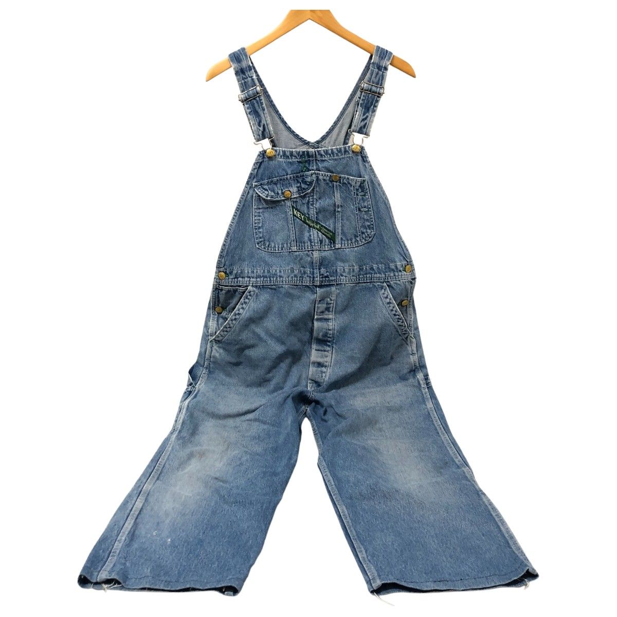 90 s KEY オーバーオール 古着 インディゴ