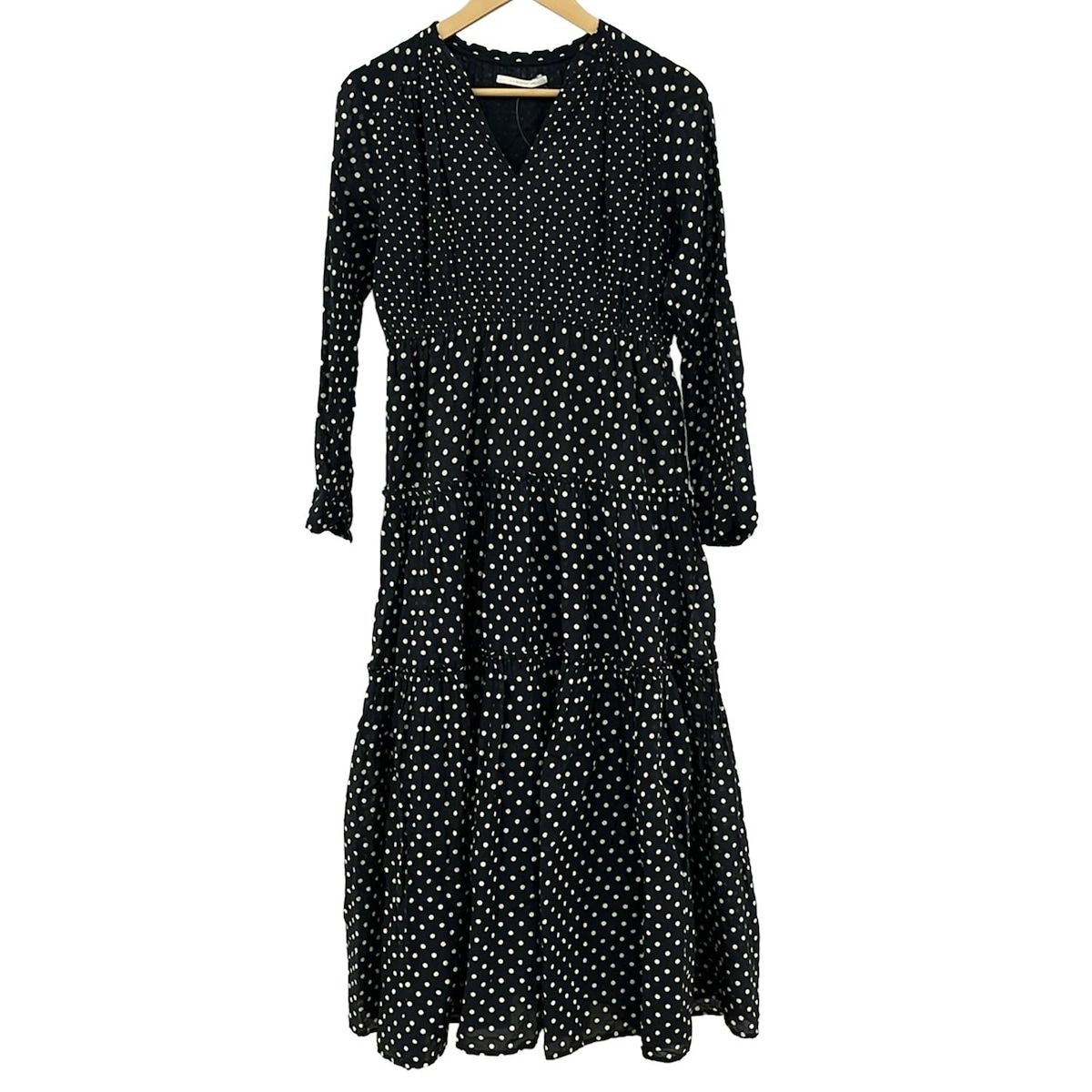 NE QUITTEZ PAS(ヌキテパ) ワンピース レディース - ネイビー×白 長袖