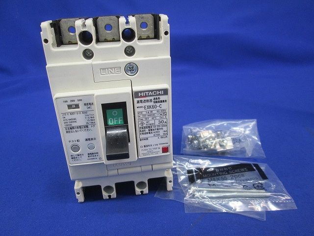 漏電遮断器3 P 3 E 30 A EXK 60 C