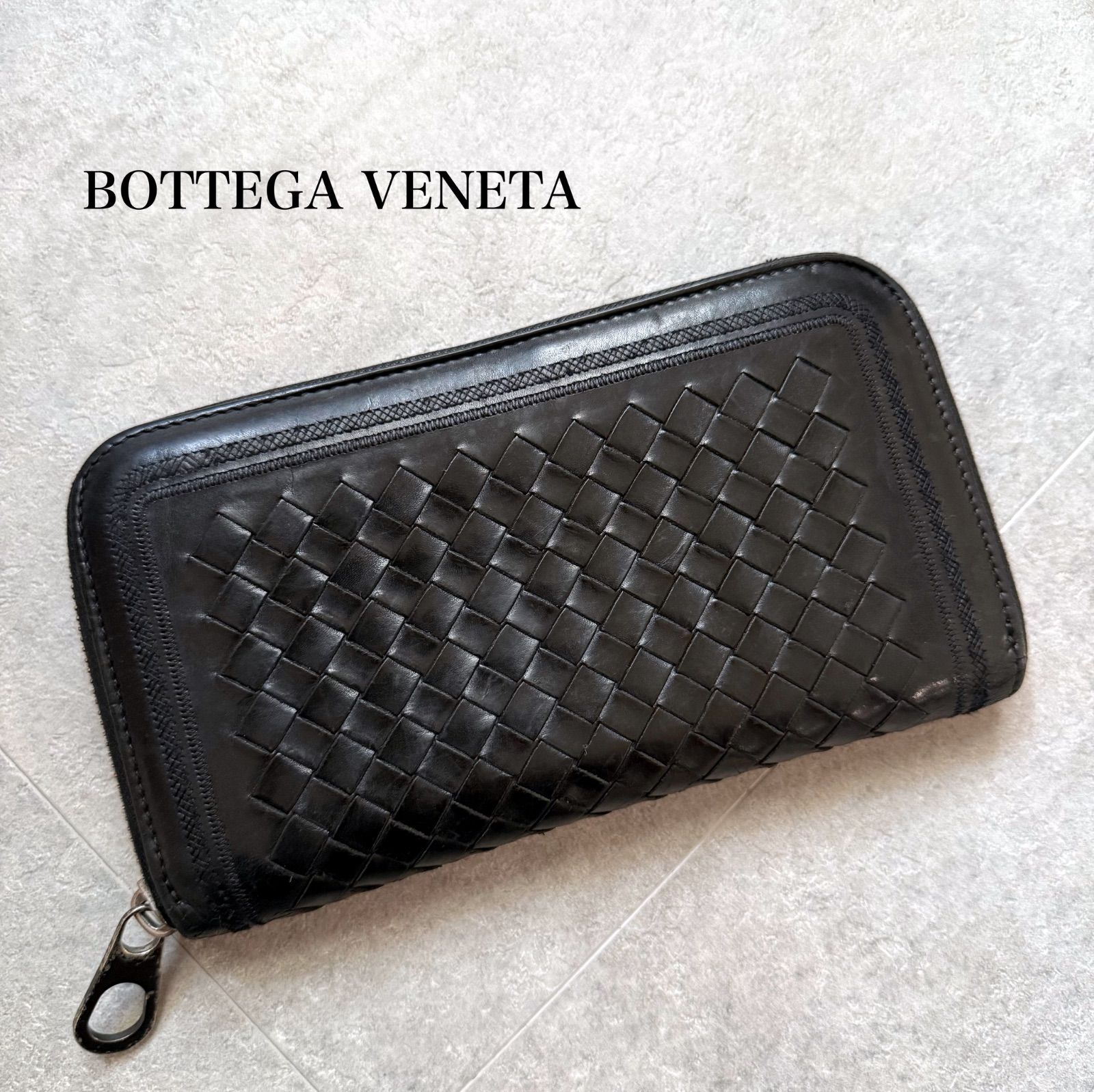 BOTTEGA VENETA ボッテガヴェネタ ラウンドファスナー長財布 レザー