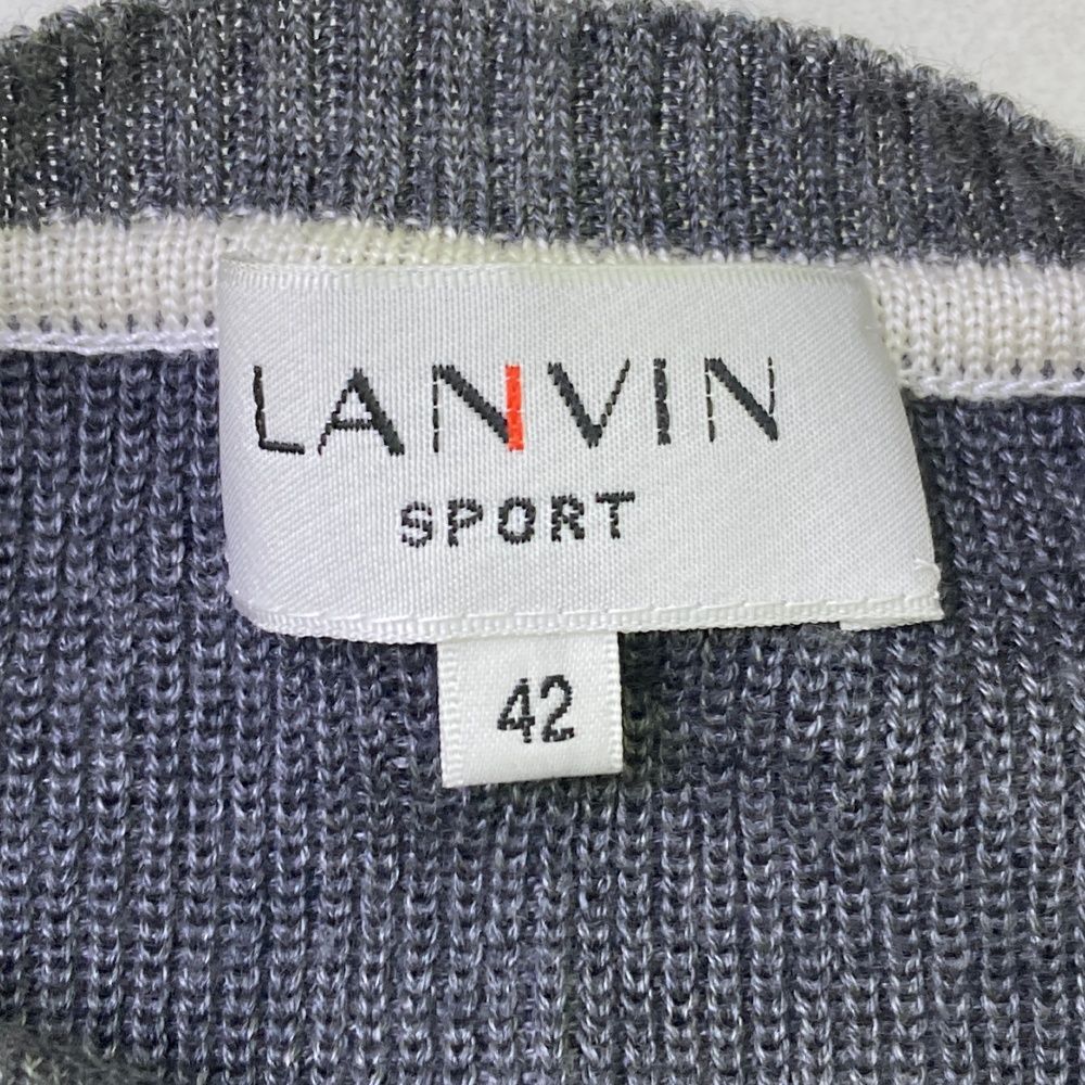 サイズ：42 LANVIN SPORT ランバン スポール インナー付 ウール混