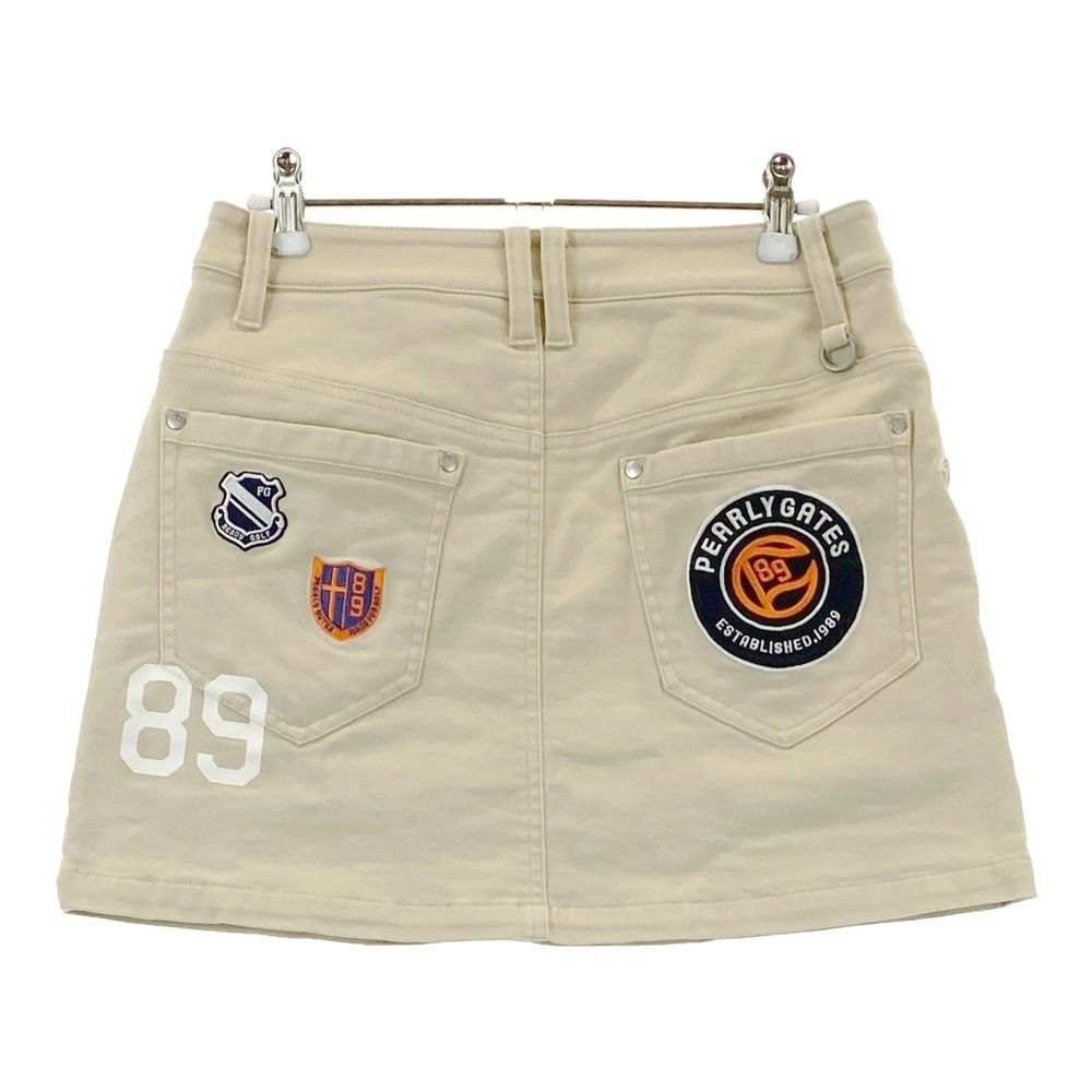 サイズ：1 PEARLY GATES パーリーゲイツ 裏起毛スカート ベージュ系