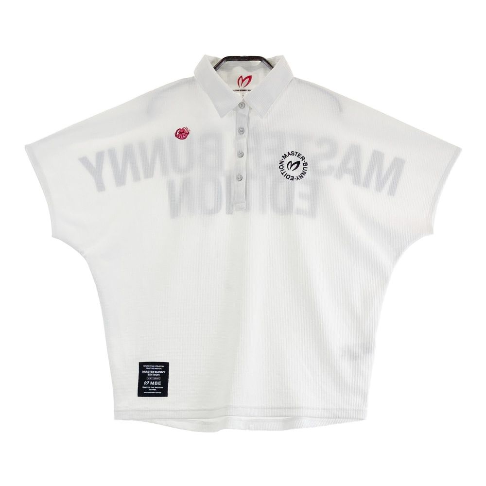 サイズ 2 MASTER BUNNY EDITION マスターバニーエディション 2025年 半袖ポロシャツ ホワイト系 ゴルフウェア レディース ストスト