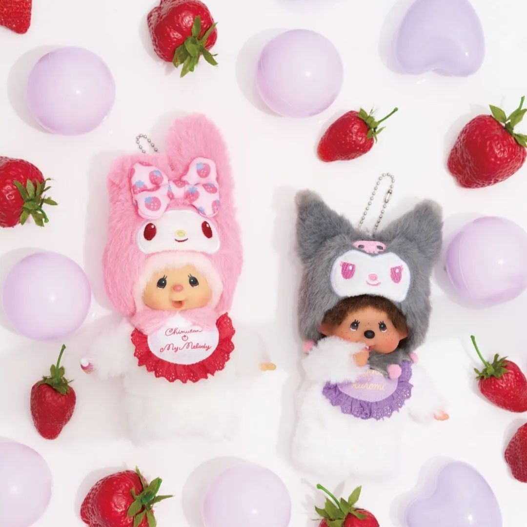 セット チムたん×マイメロディ&クロミ×モンチッチ キーチェーン - メルカリ