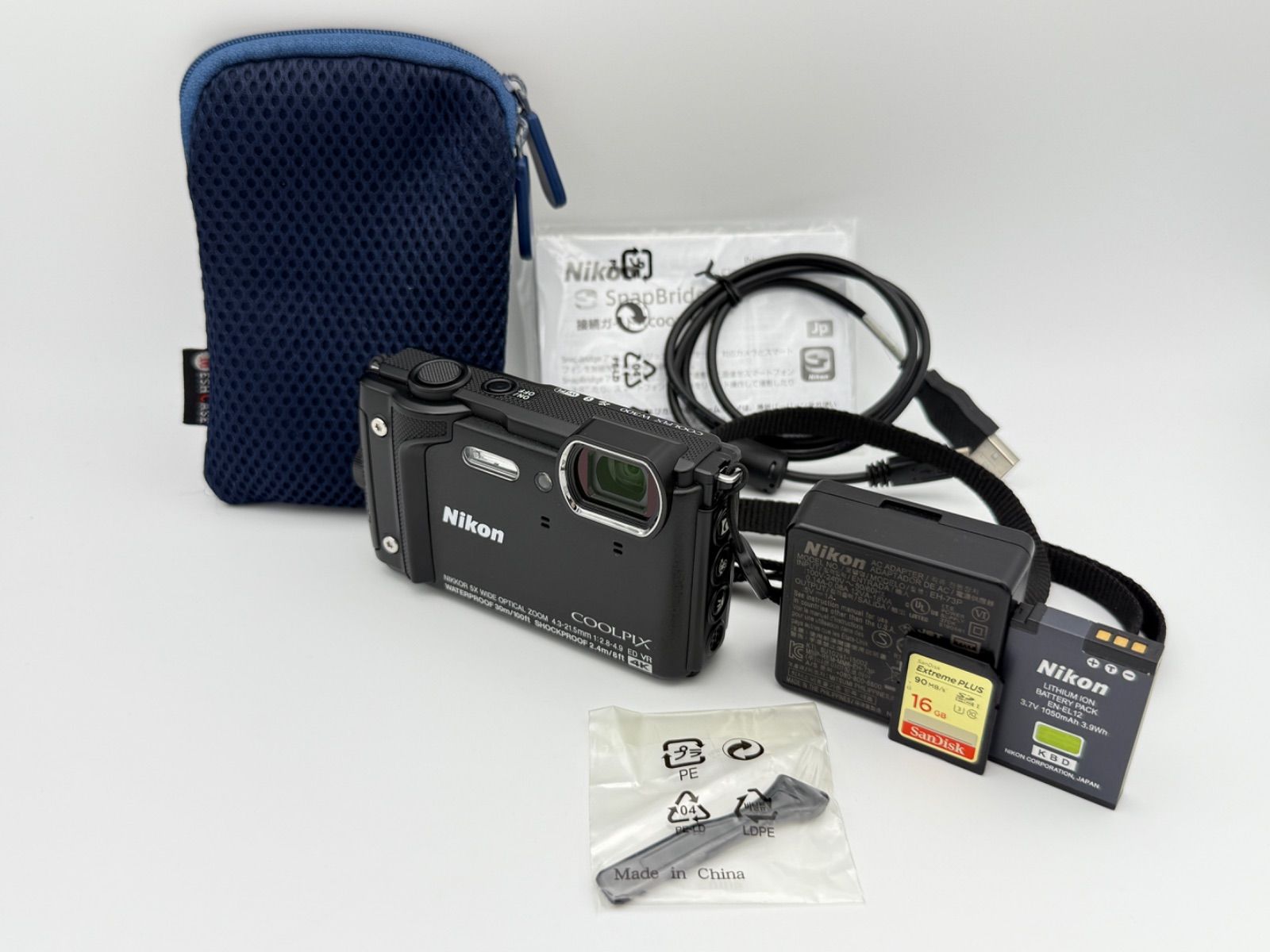 美品】Nikon COOLPIX W300 ブラック オマケ付 BK ニコン クールピクス