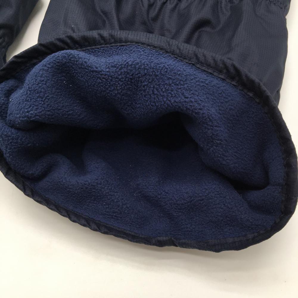 美品】パーリーゲイツ レッグウォーマー ネイビー ロゴ白 裏フリース