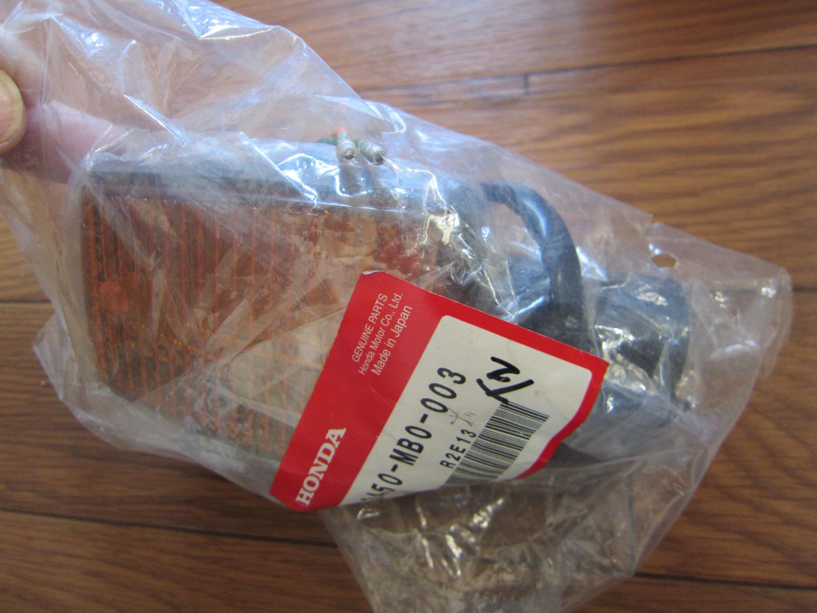 旧車 品 ホンダ純生 CBX 400 F 550 前左ウインカーAssy 逆車 オリジナル レストアに に