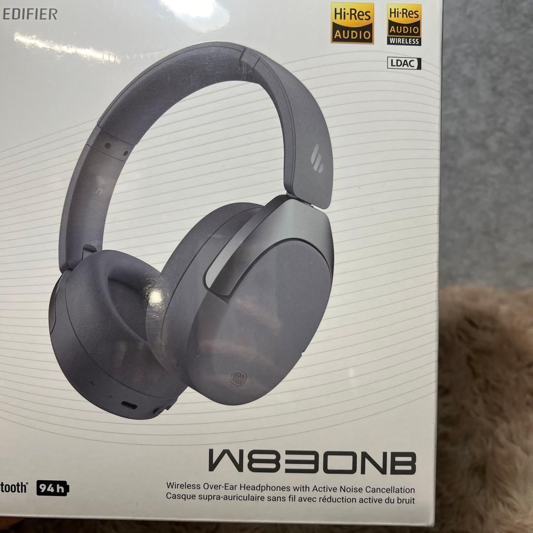 Edifier W830NB ワイヤレスノイズキャンセリングヘッドホン Bluetooth