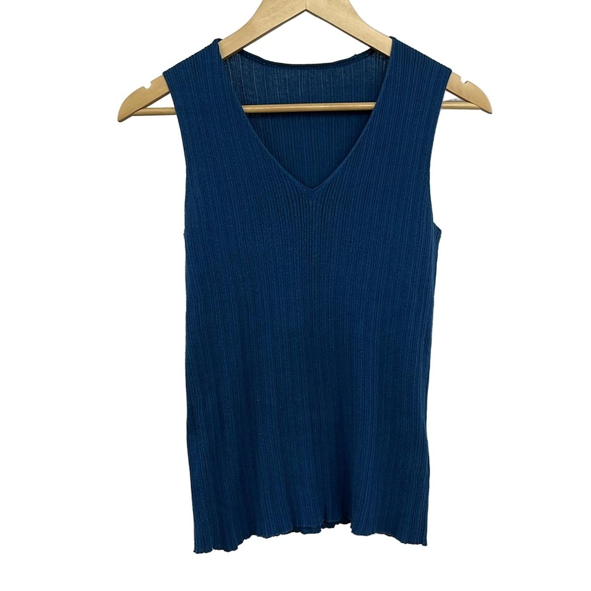 Babaghuri ババグーリ ノースリーブカットソー サイズＭ M レディース - ブルーグレー Vネック