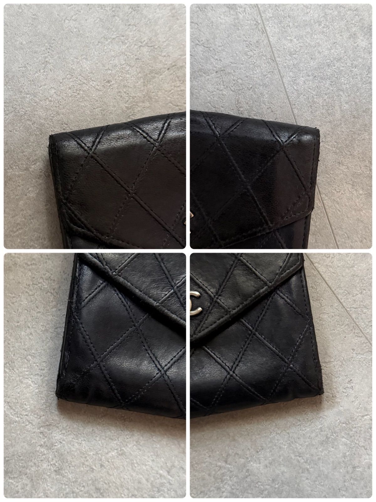 CHANEL シャネル ビコローレ Wホック 二つ折り財布 コンパクト