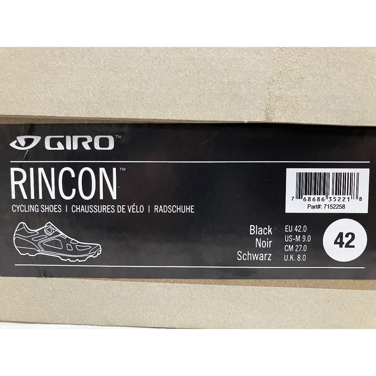 GIRO RINCON ビンディングシューズ SPD グラベル MTB EU42 27cm ジロ