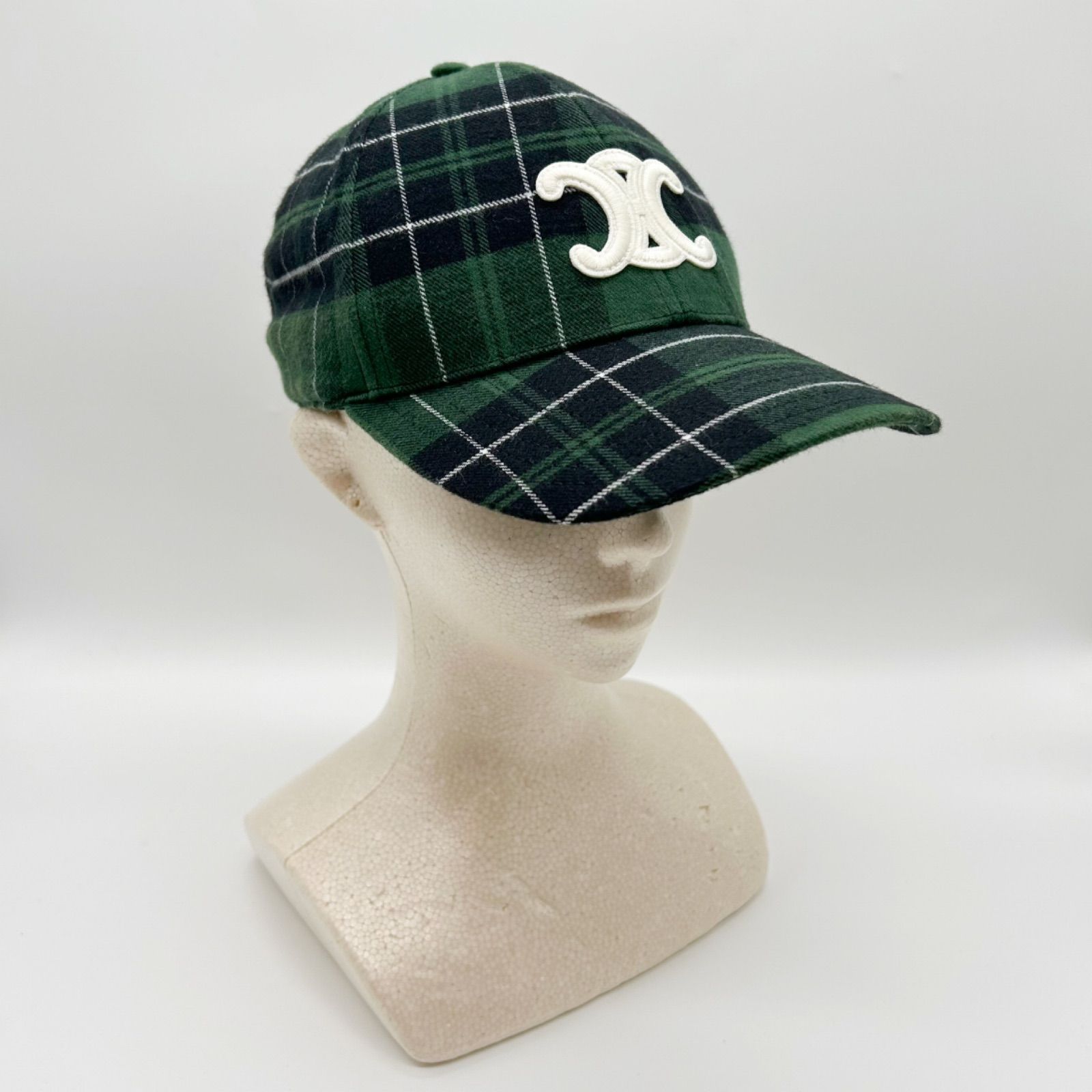 CELINE セリーヌ トリオンフ キャップ L チェック レディース メンズ