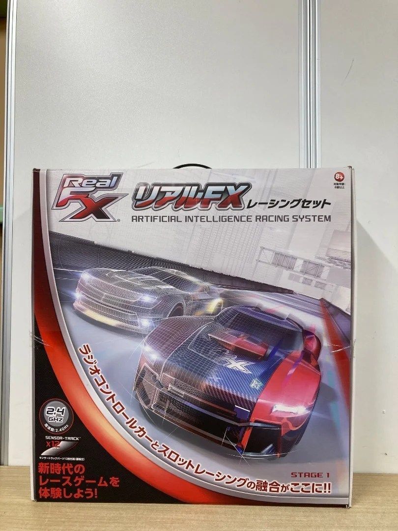 RealFX リアルFX レーシングセット ARTIFICIAL INTELLIGENCE RACING SYSTEM スロットカー レースセット ラジコン 2.4GHz センサー走行 対戦走行 競争レース 室内遊び 動作確認済み おもちゃ 玩具 子ども向け 