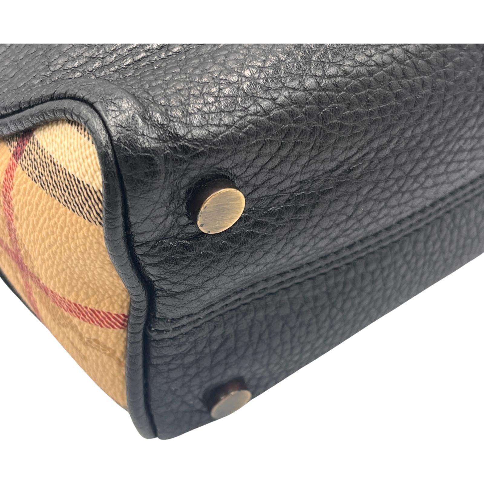 バーバリー BURBERRY ハンドバッグ トグルボタン ノバチェック レザー