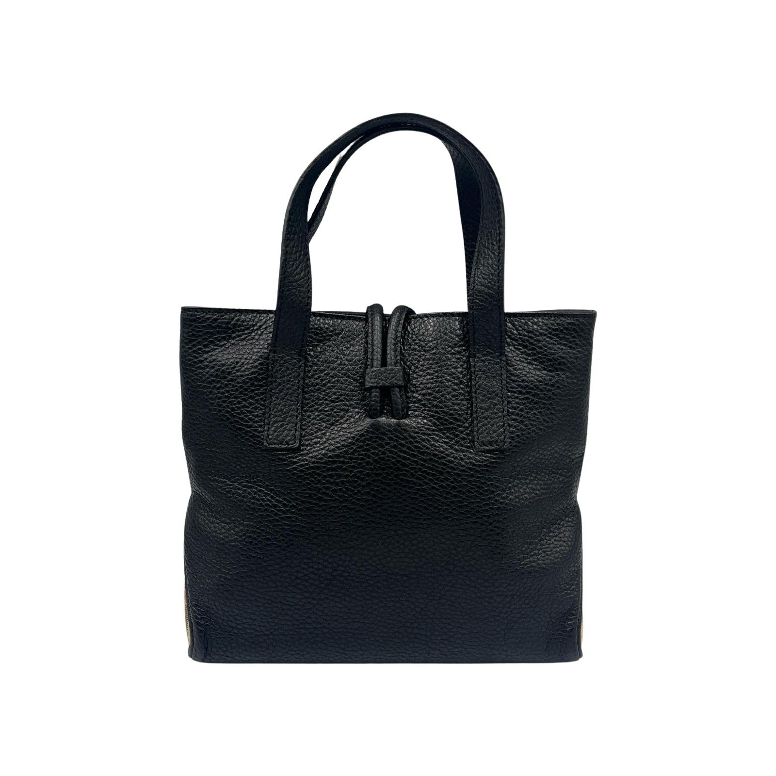 バーバリー BURBERRY ハンドバッグ トグルボタン ノバチェック レザー