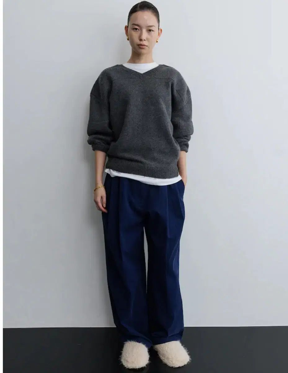 ディアーチャー オーバタック パンツ ブルー