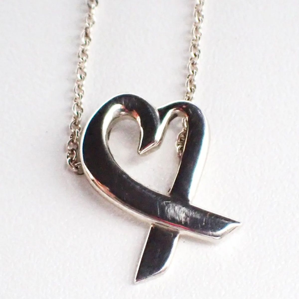 TIFFANY&Co ティファニー ネックレス ラビングハート シルバー925