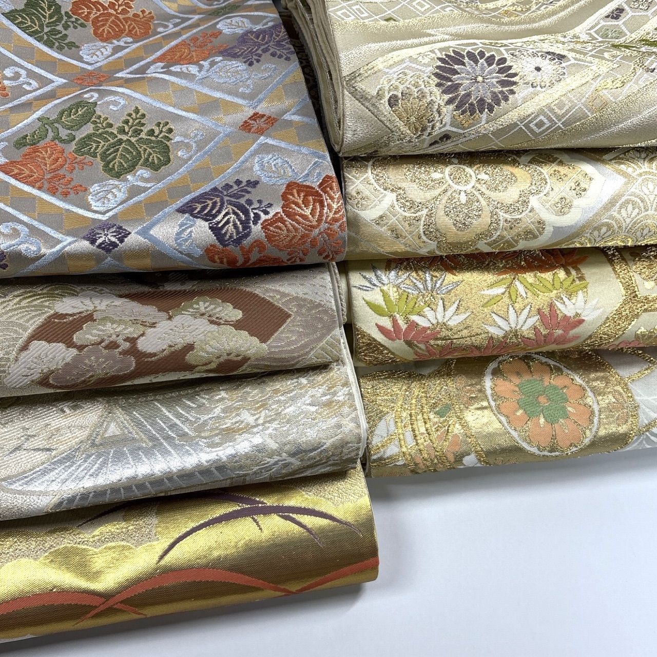 袋帯23本セット　まとめ売り　素材用　リメイク用 着付け練習 袋帯23本セット まとめ売り 素材用 リメイク用 着付け練習