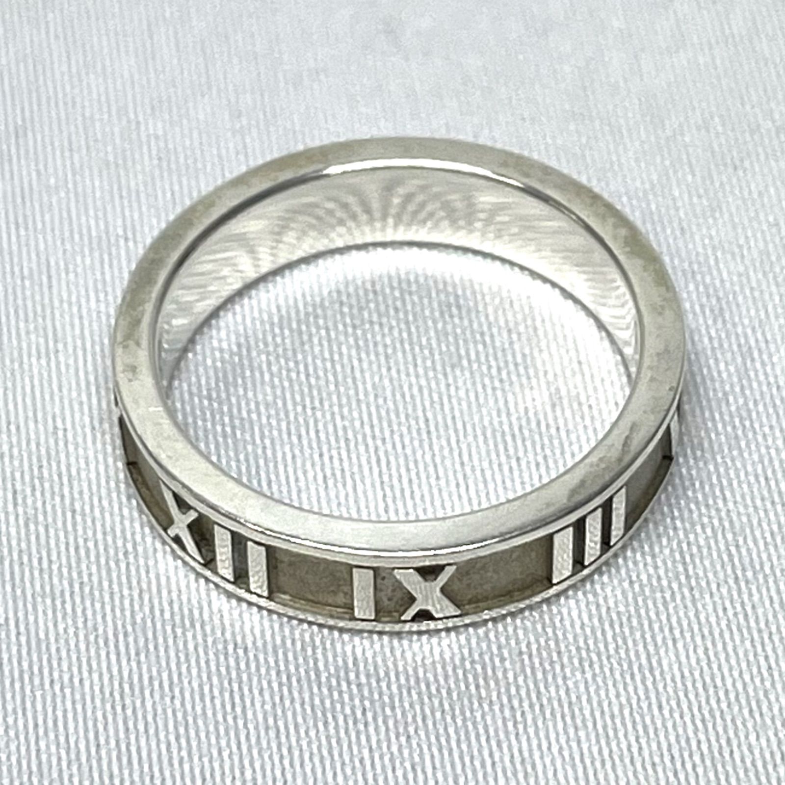 ABランク】 Tiffany ティファニー ATLAS アトラス リング シルバー