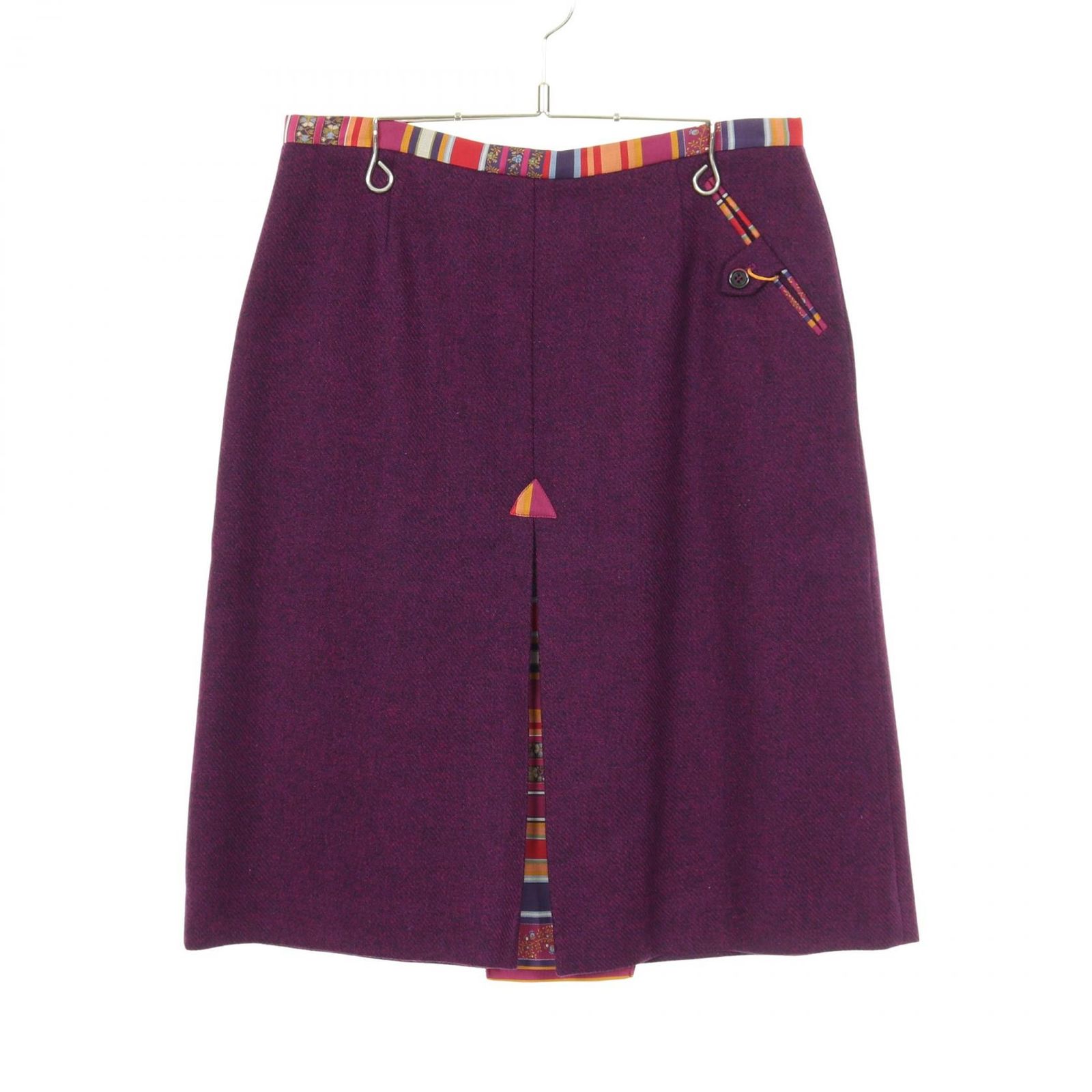 エトロ ETRO スカート 24-19579-559 パープル ウール レディース A