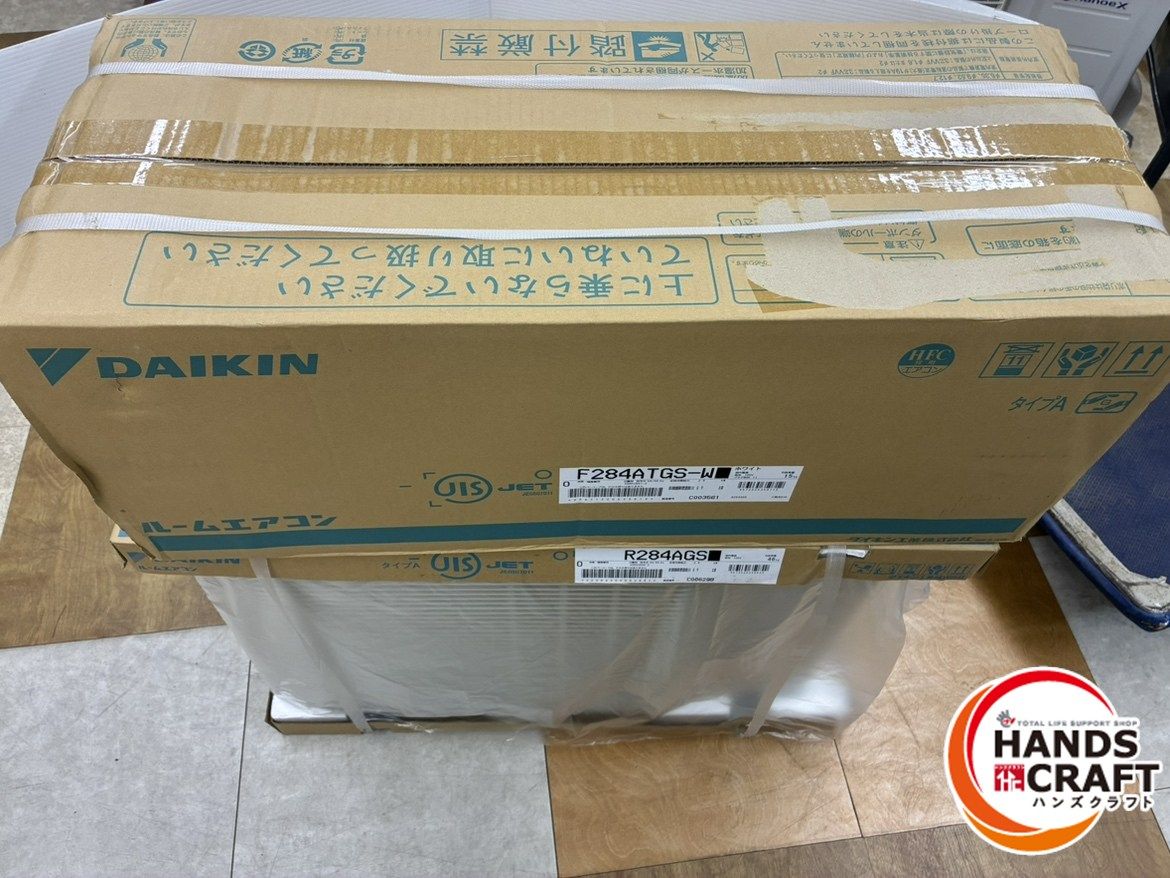 ダイキン DAIKIN 2.8 kw ルームエアコン -W 主に10畳用 室内機 室外機付 R 284 AGS 製 単相100 V