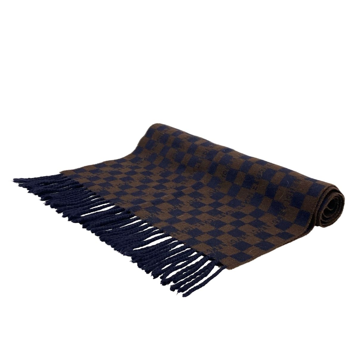 Fendi ストライプ マフラー ブラウン/ネイビー Fendi ストライプ マフラー ブラウン⁄ネイビー 中古・古着通販FENDI