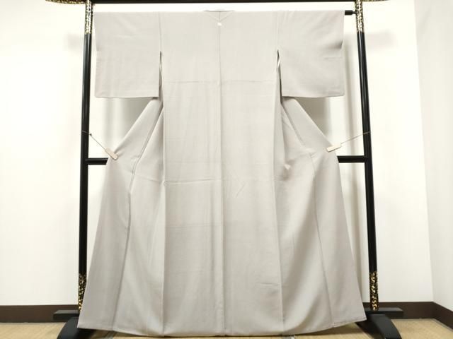 平和屋着物 上質な色無地 桜鼠色 正絹 hy