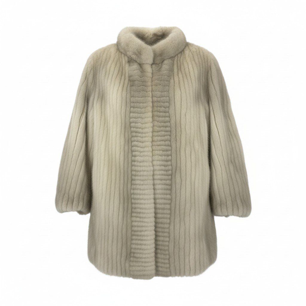 36k28 Canada Mink 最高級毛皮 サファイヤミンク ミンクコート ハーフ