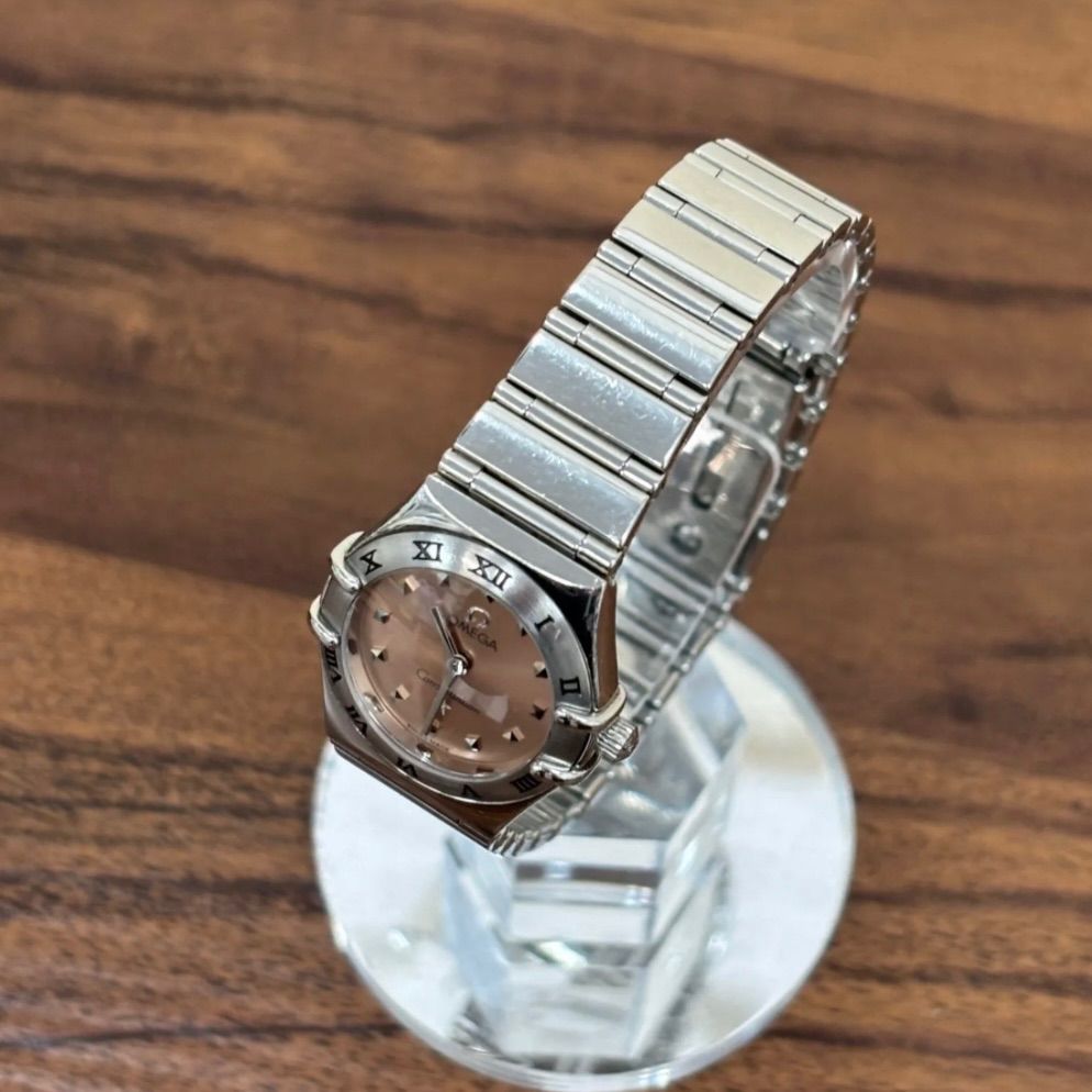 OMEGA オメガ コンステレーション　マイチョイス 腕時計 文字盤　電池交換済 ▪️OMEGA オメガ コンステレーション マイチョイス SS ピンク文字盤