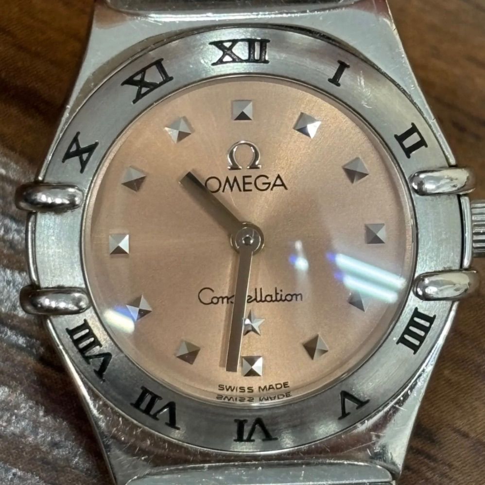 OMEGA オメガ コンステレーション　マイチョイス 腕時計 文字盤　電池交換済 ▪️OMEGA オメガ コンステレーション マイチョイス SS ピンク文字盤
