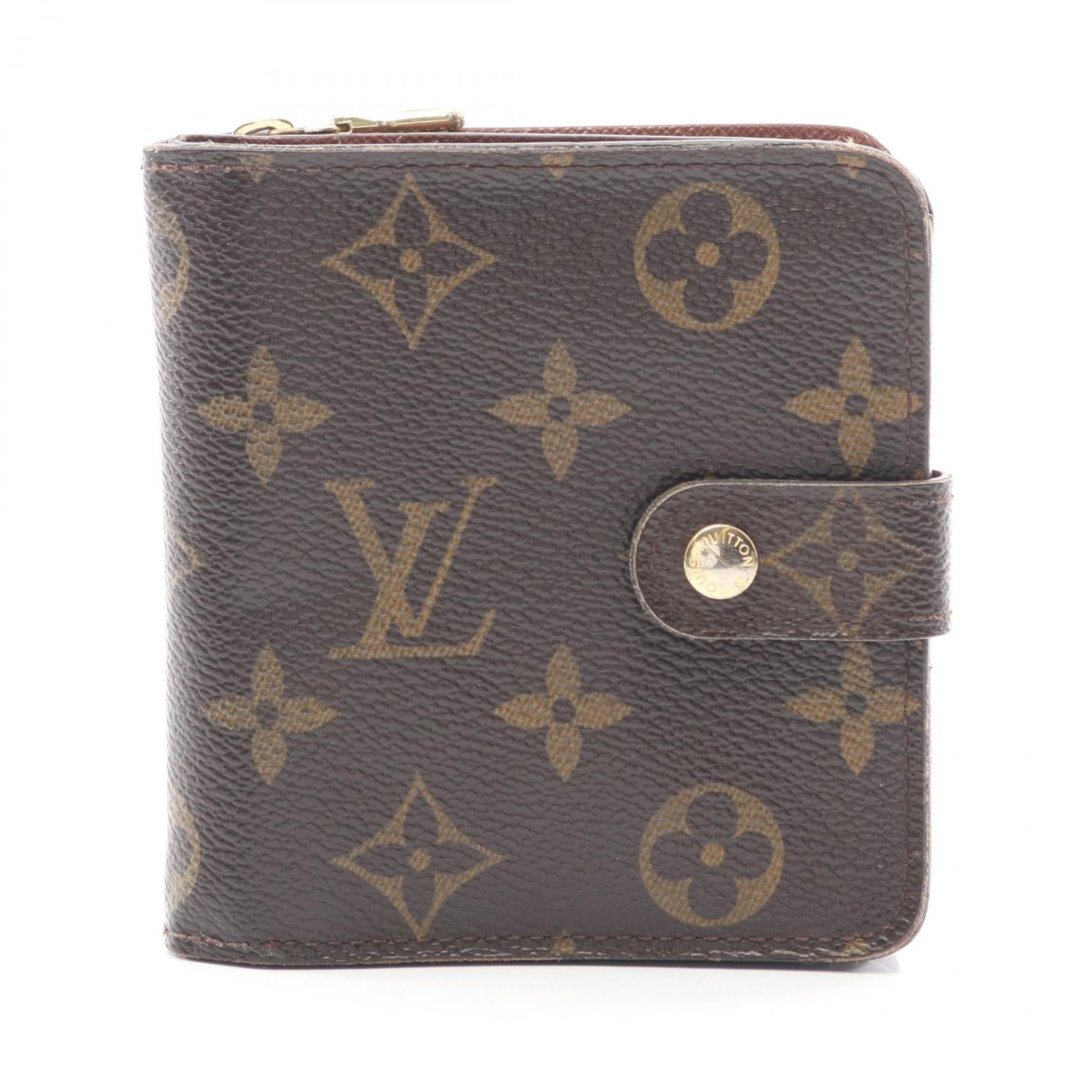 ルイ ヴィトン LOUIS VUITTON 二つ折り財布 コンパクトジップ モノグラム M 61667 その他 コンパクト ジップ レディース B