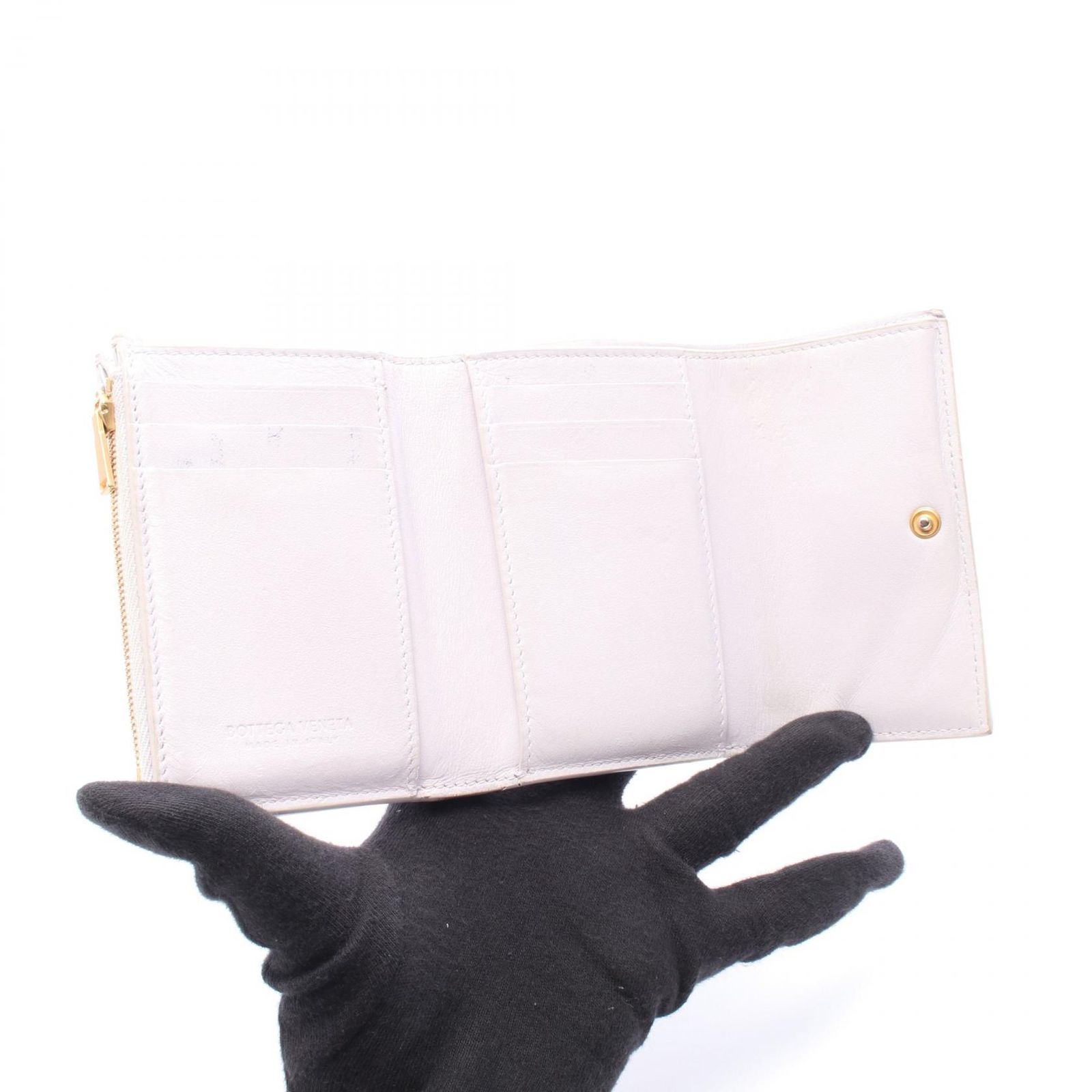 ボッテガヴェネタ BOTTEGA VENETA 三つ折り財布 カセット マキシ