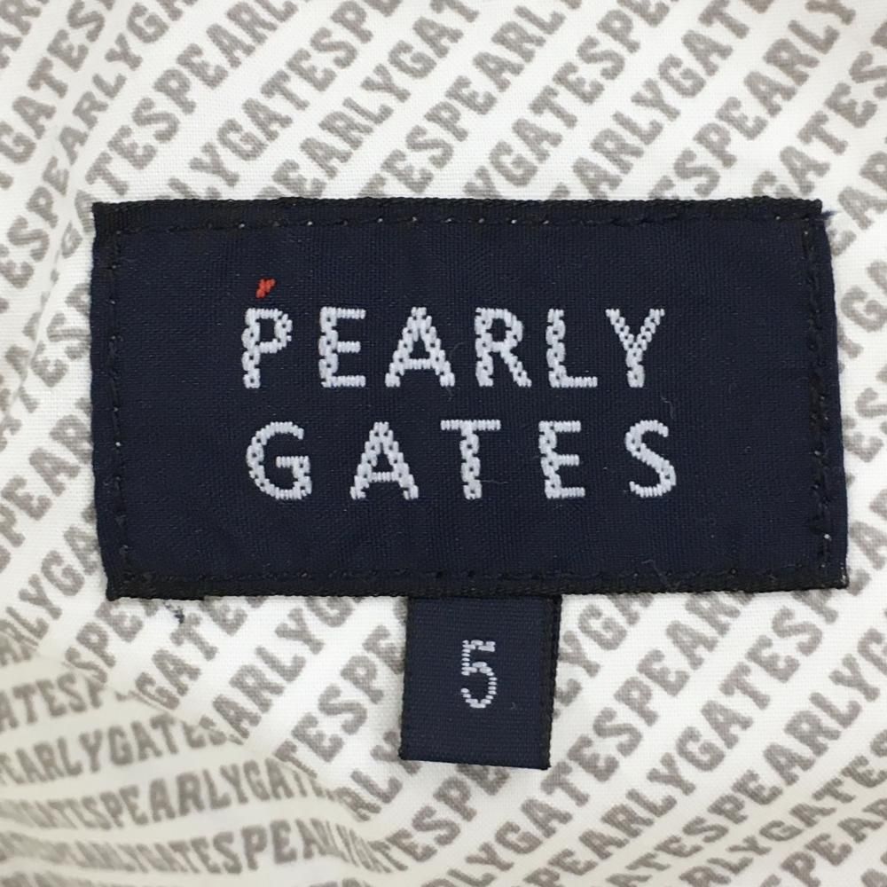 美品】パーリーゲイツ パンツ 白 ロゴ刺しゅう メンズ 5(L) ゴルフ