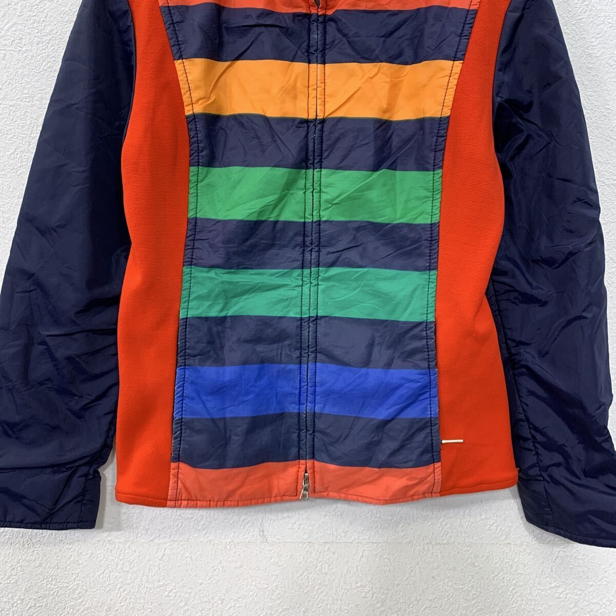 NUMBER 1 SUN ジャケット XS～ ネイビー マルチカラー ジップアップ