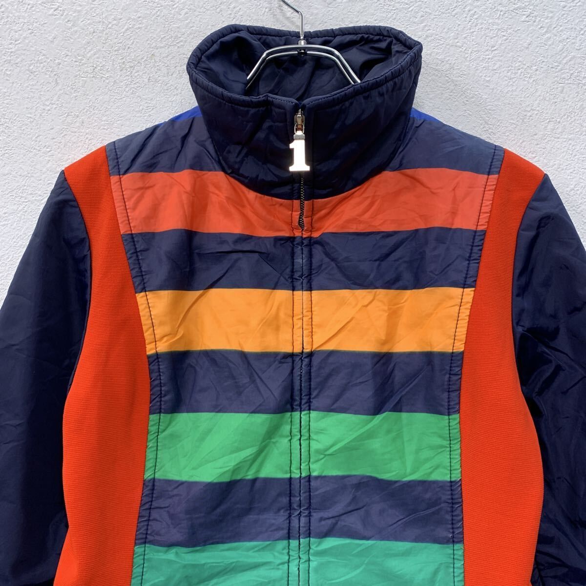 NUMBER 1 SUN ジャケット XS～ ネイビー マルチカラー ジップアップ