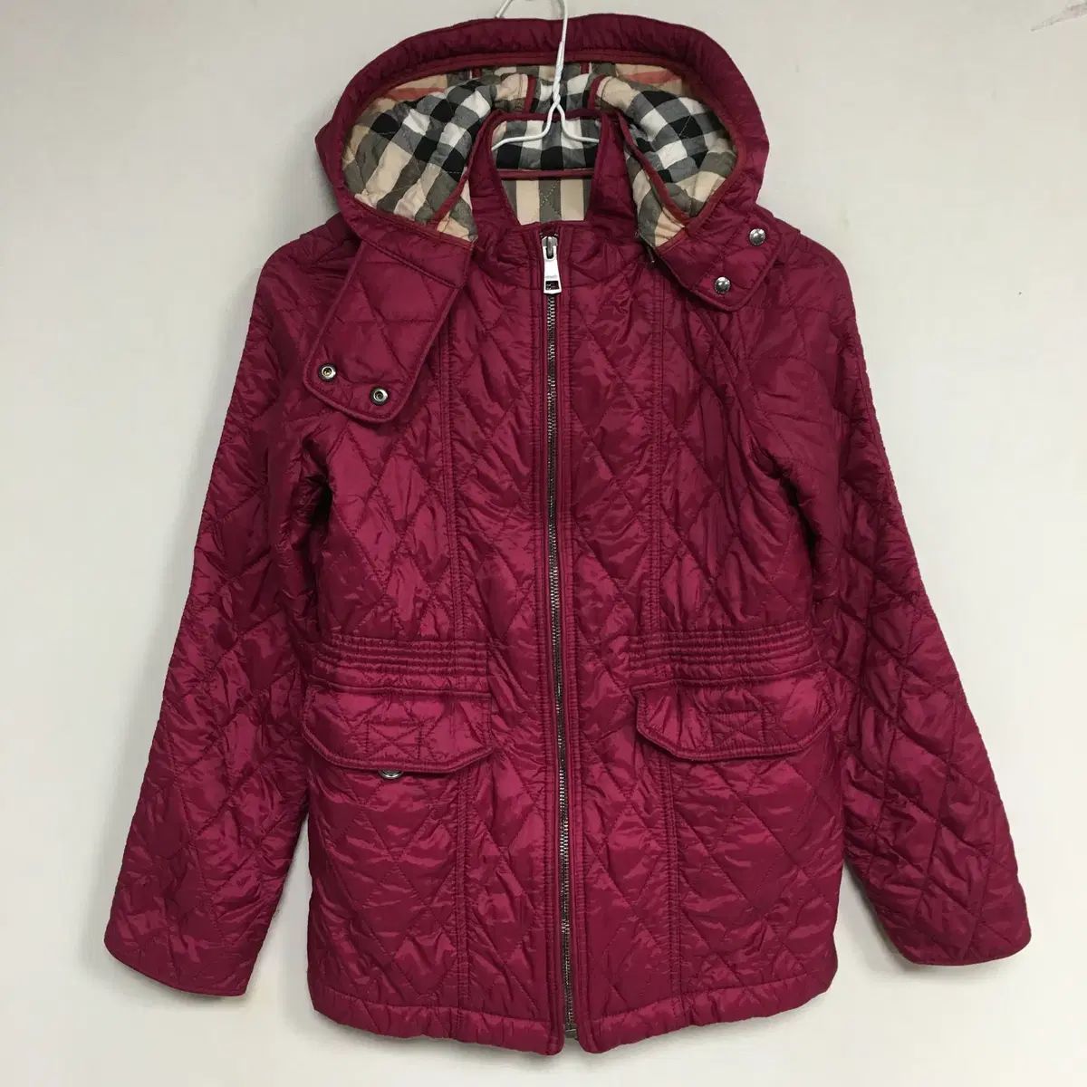 バーバリー キッズ キルティング フード ジャケット