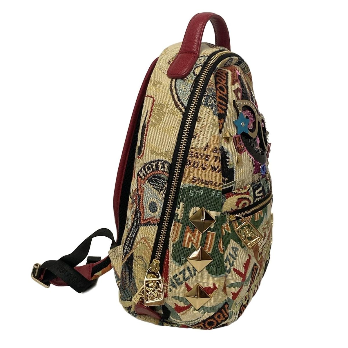 ThinkBee(シンクビー) リュックサック - ベージュ×黒×マルチ