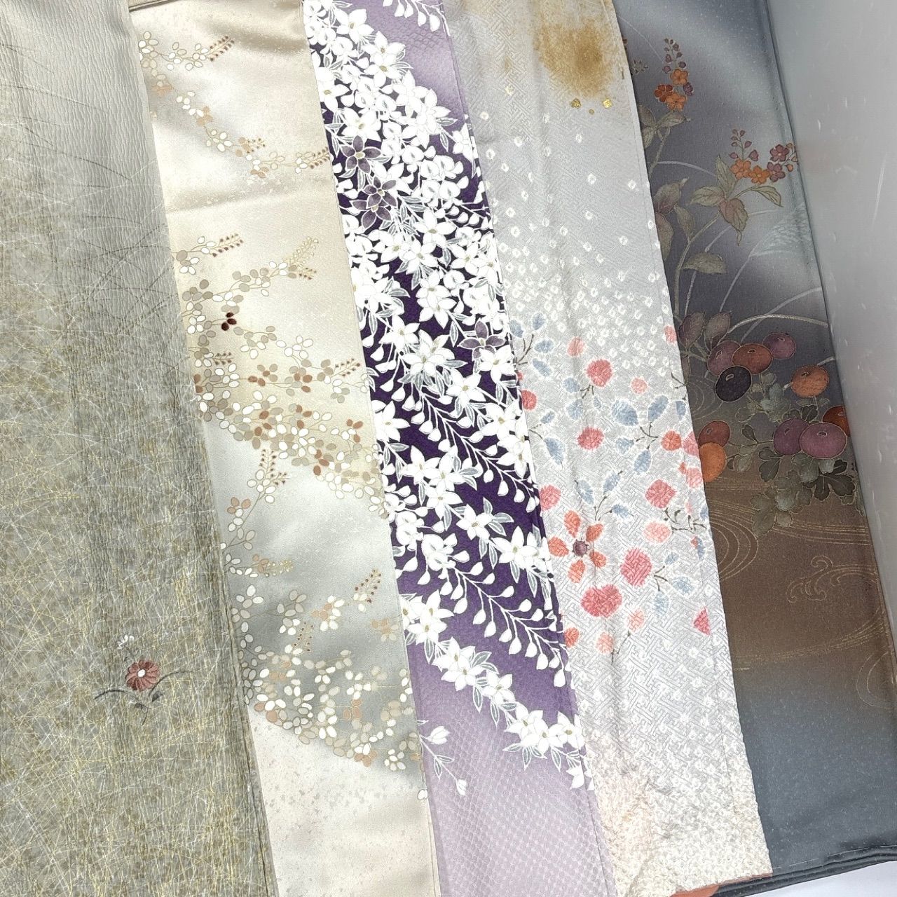 着物まとめ売り】 正絹訪問着9枚 着用可 リメイク素材 目立った汚れ
