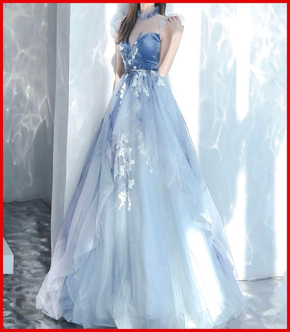 25年 ♥ 花柄が美しくゴージャスなロングイブニングドレス