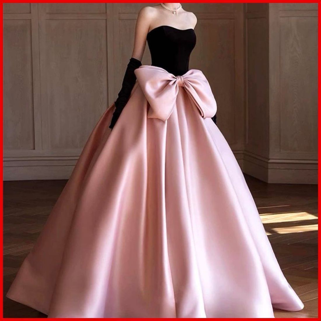 25年 バイ で大きめリボンのベア イブニングドレス